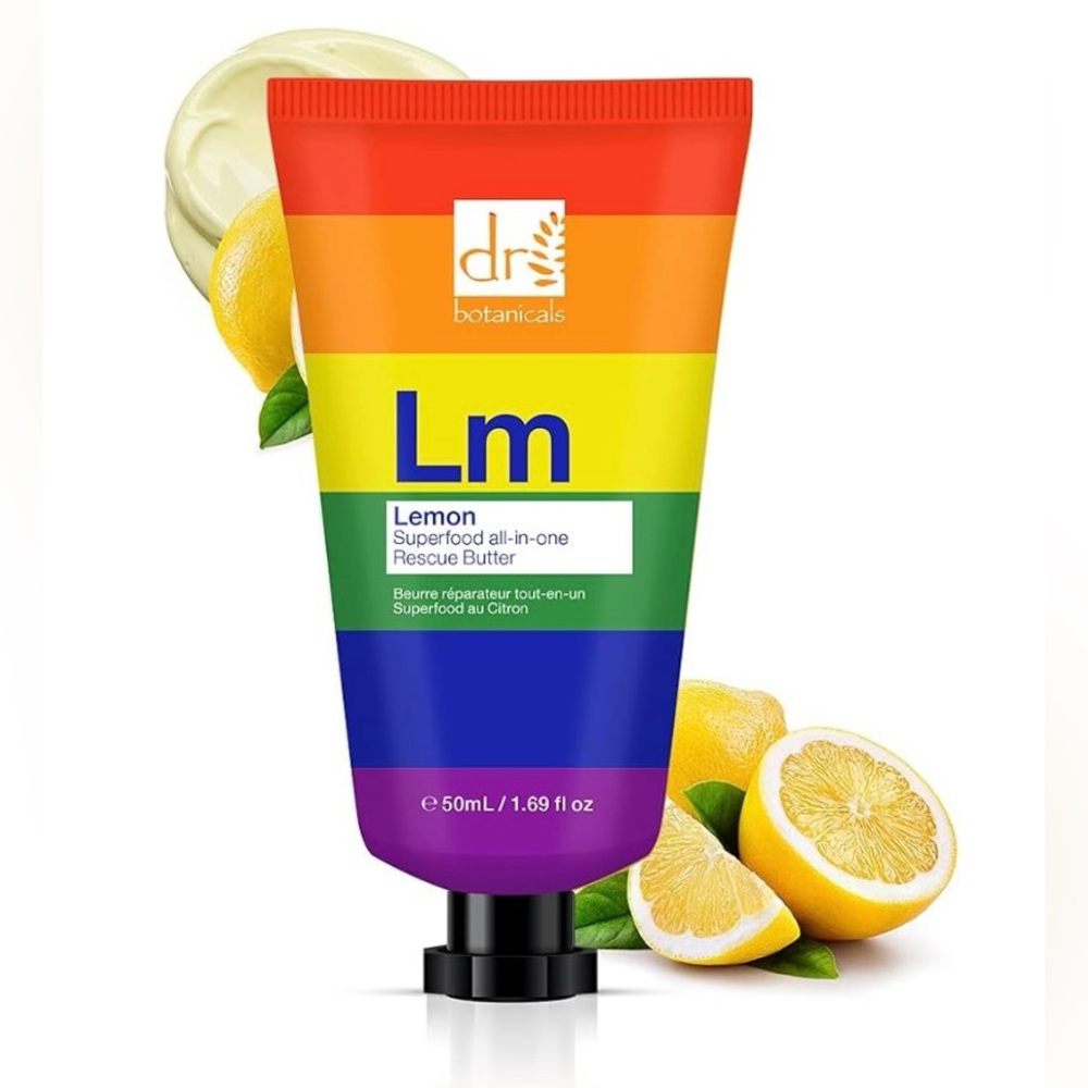 DR BOTANICALS 50ML RESCUE BUTTER LEMON SUPERFOOD PRIDE EDITION, NEW